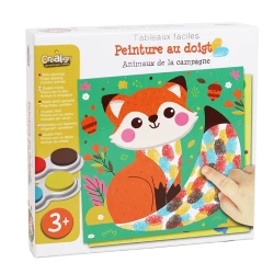 Maľovanie prstovými farbami Lesné zvieratká