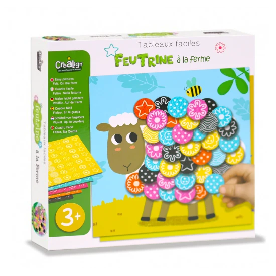 Kreatívna súprava pre deti Tvorenie z filcu Farma Crea Lign