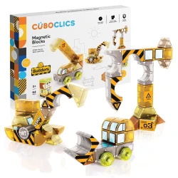 Magnetická stavebnica Cubo Clics Builder set 64 ks