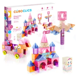 Magnetická stavebnica Cubo Clics Princess set 62 ks