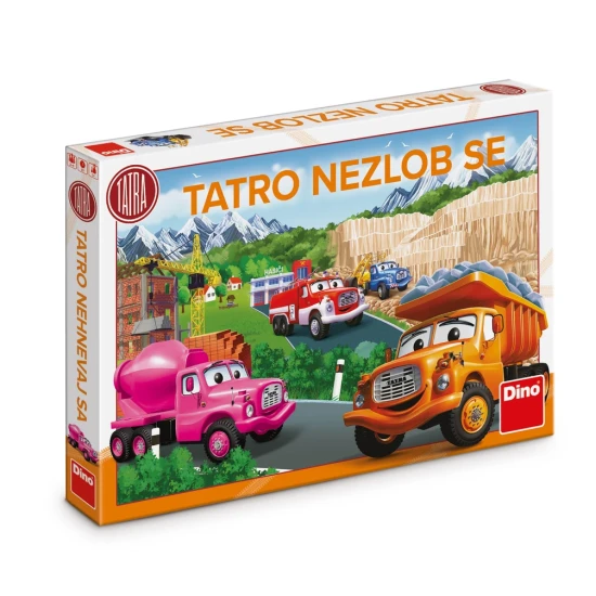 Tatro nezlob se – detská spoločenská hra s autíčkom Tatra, hrací plán, obrázková kocka