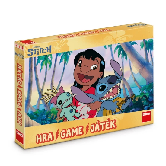 Hra Stitch – detská stolová hra s postavičkami Lilo a Stitch, herný plán a figúrky