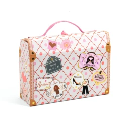 Písacia sada v kufríku ružový