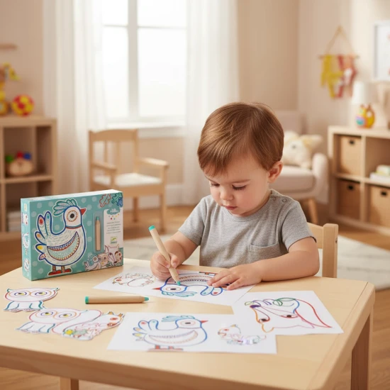 Magické vyfarbovanie farbičkou Kamaráti z lesa