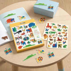 Plstené samolepky Zvieratká 60 ks