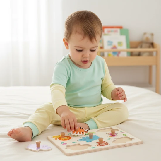 Drevené puzzle Hippo’n’Co