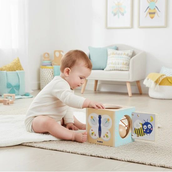 Prvá rozvojová drevená hračka BabyBox