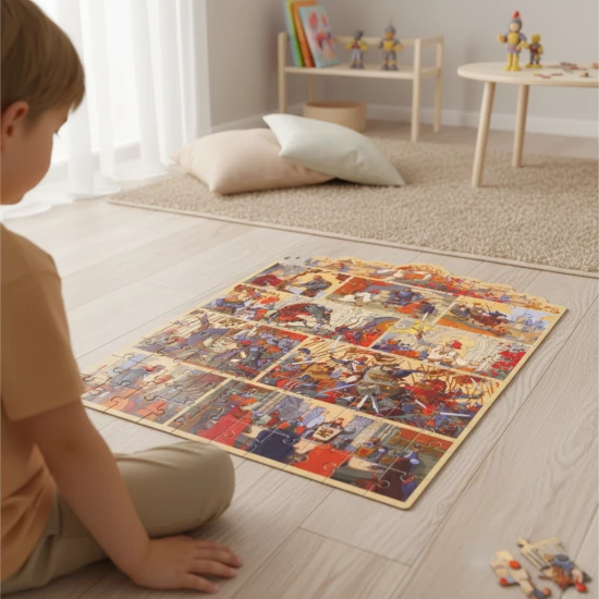 Rozprávkové puzzle Kráľ Artuš 100 ks