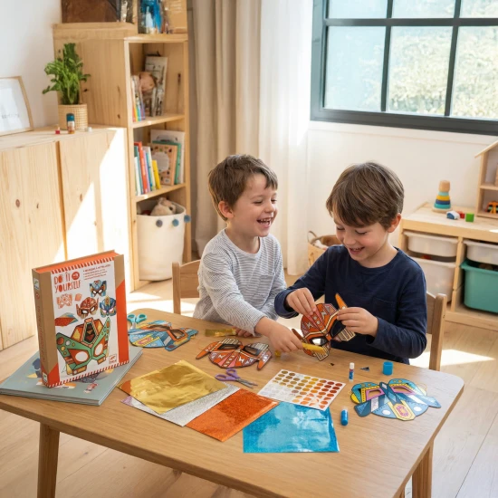 Vytvor si vlastné masky super robotov.