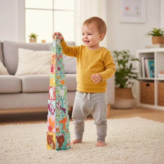 Kocky pyramída Lesné zvieratká