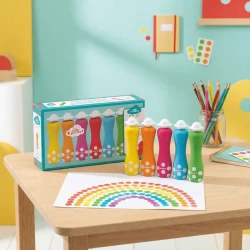 Farby v tube s penovým aplikátorom