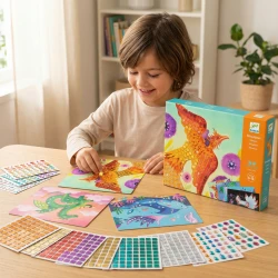 Penová mozaika Mýtické stvorenia Tvorba podľa čísel