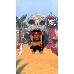 Arty Toys figúrka Pirát Rick s delom