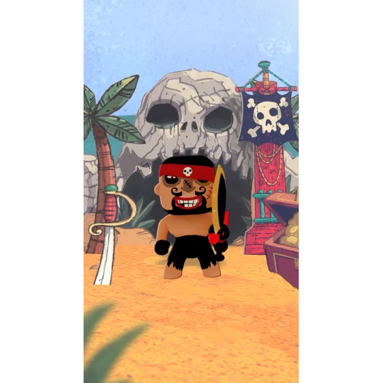 Arty Toys figúrka Pirát Rick s delom