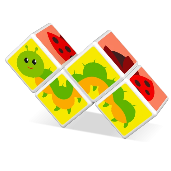Magnetické kocky pre deti – 3D skladanie hmyzu od 18 mesiacov