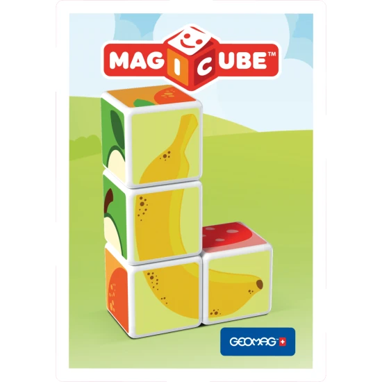 Magnetické kocky pre deti – 3D skladanie ovocia od 18 mesiacov