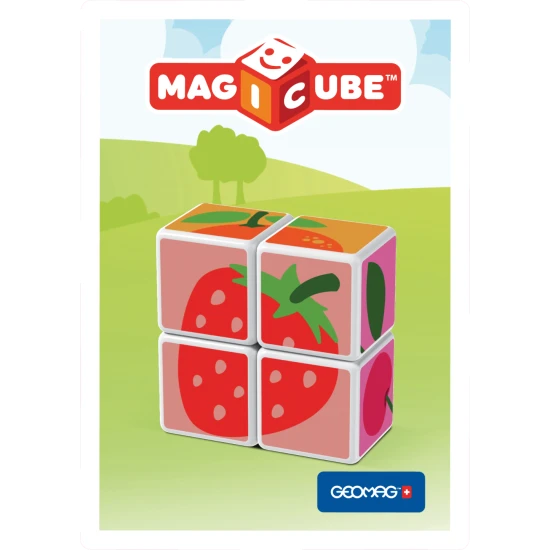 Magnetické kocky pre deti – 3D skladanie ovocia od 18 mesiacov