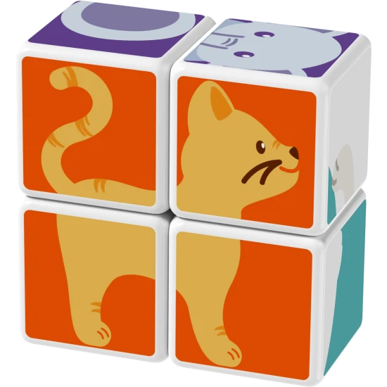 Magnetické kocky pre deti – skladanie zvieratiek, vzdelávacia hračka od 18 mesiacov