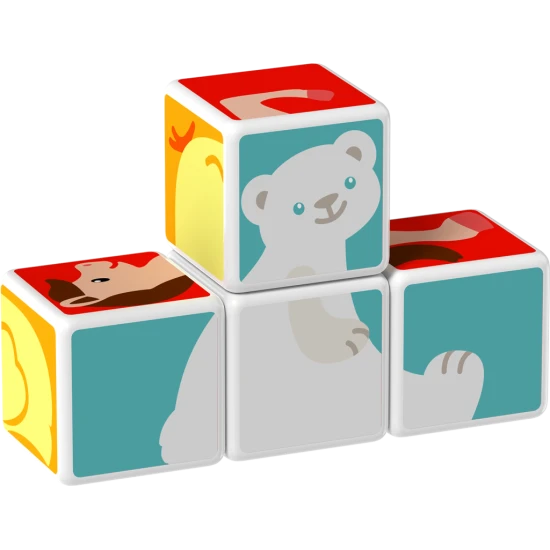 Magnetické kocky pre deti – skladanie zvieratiek, vzdelávacia hračka od 18 mesiacov