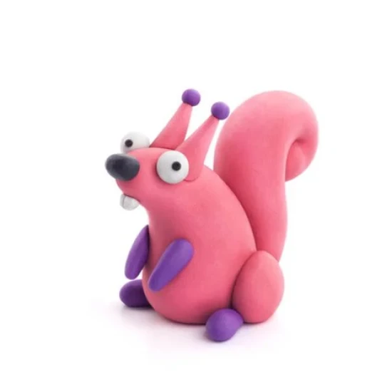 Vymodelujte si originálnu postavičku veveričky s Hey Clay