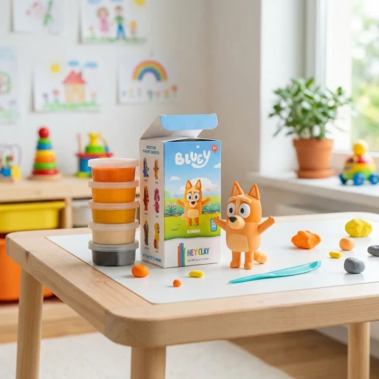 Zábavné modelovanie s obľúbenými postavičkami z Bluey