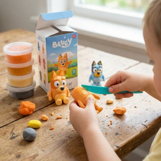 Zábavné modelovanie s obľúbenými postavičkami z Bluey