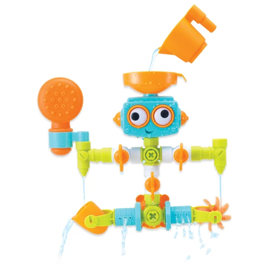 Vodný mlynček s potrubím Robot