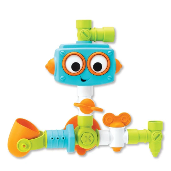 Vodný mlynček s potrubím Robot