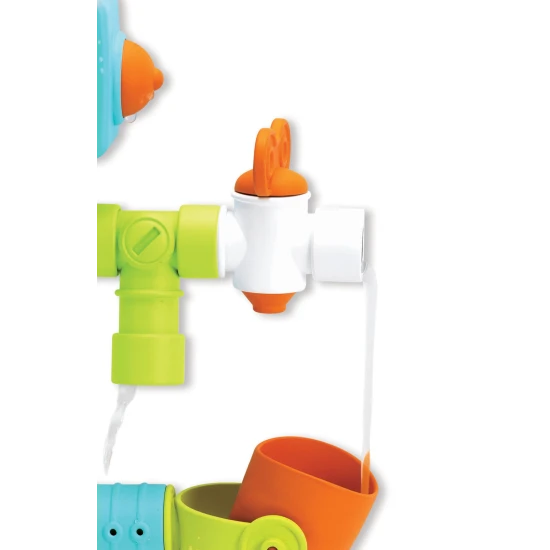 Vodný mlynček s potrubím Robot