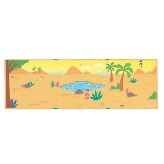 Magnetická kniha pre deti s dinosaurami od Janod.