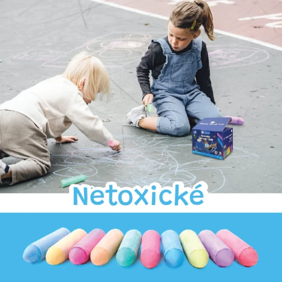 Jarmelo chodníkové kriedy – 20 ks,15 farieb, netoxické, umývateľné, ideálne pre deti