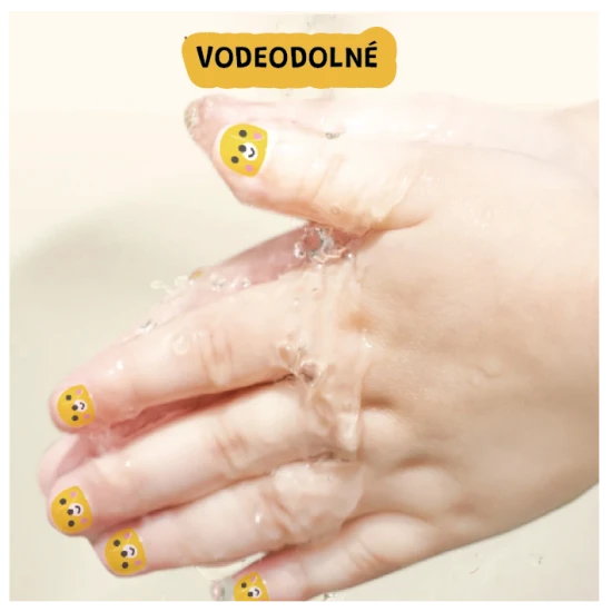 Jarmelo nálepky na nechty For sweet little ones – 540 farebných detských nálepiek, vodeodolné a bezpečné pre deti