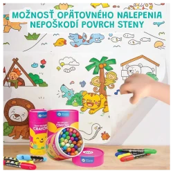 Samolepiaca omaľovánka v rolke Dinosaury 3 m
