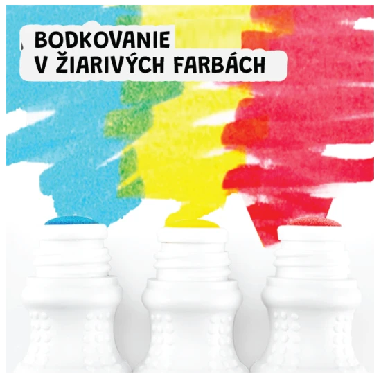 Jarmelo farby v tube – súprava 8 umývateľných a netoxických farieb s penovým aplikátorom