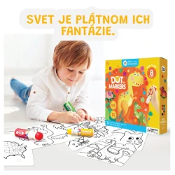 Farby v tube s omaľovánkami 8 ks