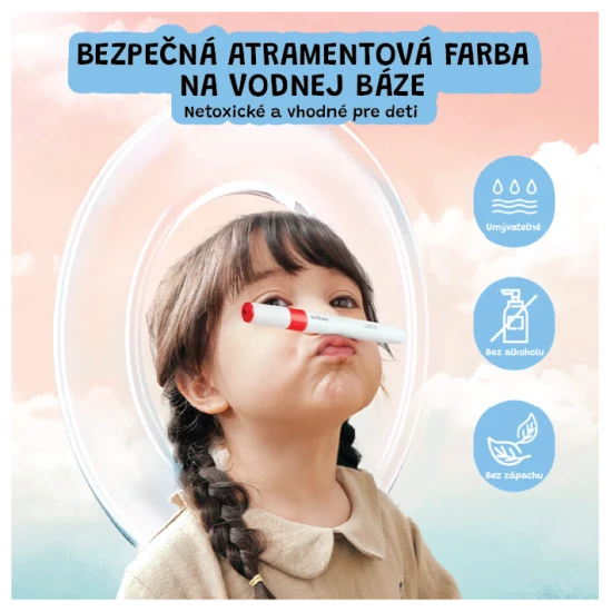 Jarmelo obojstranné fixky v prenosnom boxe – 24 farieb, štetec a hrubý hrot, netoxické a umývateľné