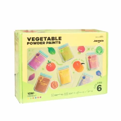 Prstové prírodné farby v prášku 6 ks