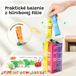 Prstové farby na cesty 48 ks
