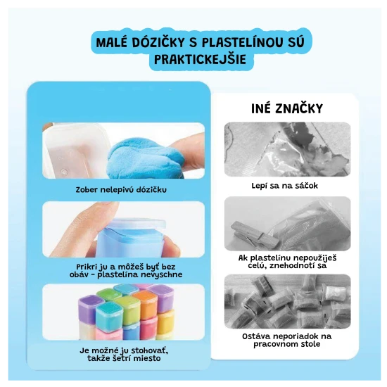 Jarmelo Modelovacia hmota v kapsulách 24 ks – kapsule a farebnou, jemnou, elastickou modelovacou hmotou pre deti