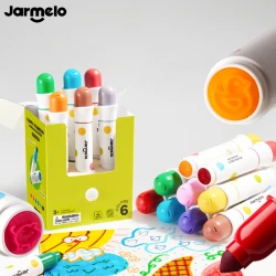 Umývateľné fixky s pečiatkami Happy Stampers Farma 6 ks Umývateľné fixky s pečiatkami Happy Stampers Farma 6 ks