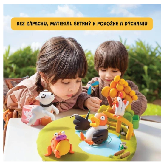 Jarmelo modelovacia hmota v boxe – sada 24 farieb, netoxická modelovacia zábava pre deti