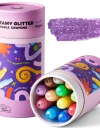 Jemné voskovky Umývateľné Glitter 12 ks