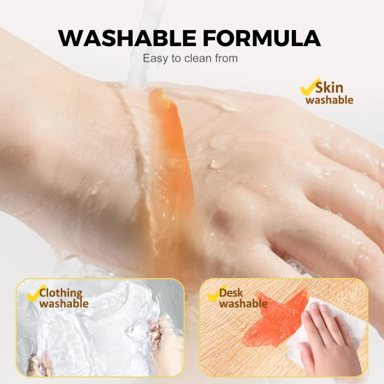 Trblietavé Farebné jemné umývateľné voskovky pre deti v praktickom boxe – 24 kusov