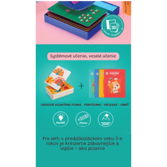 Jarmelo stieracie edukatívne kartičky – anglické slová EN, stieracia fixka, edukačná hra.