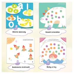 Kreatívna kniha Maľovanie prstami so šablónami