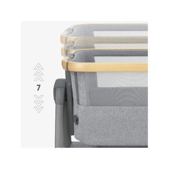 Postieľka prenosná Nanna Grey