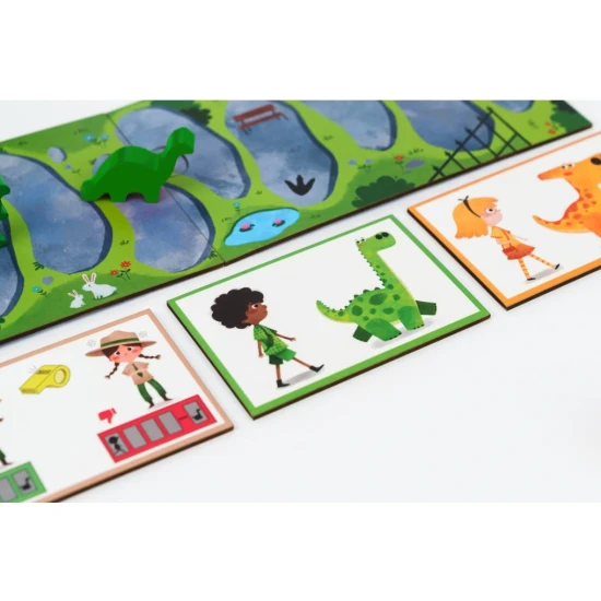 Dinosaurie preteky – detská stolová hra s dinosaurami pre 2 až 4 hráčov