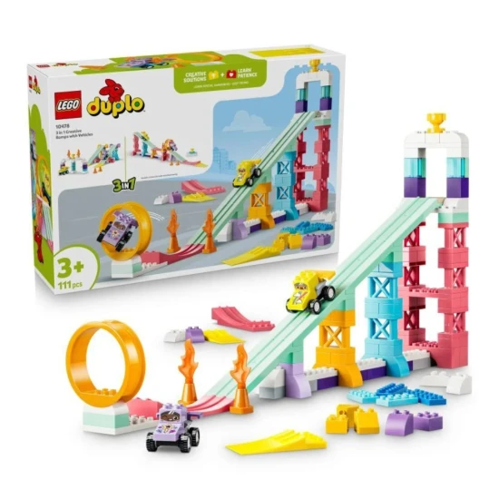 LEGO DUPLO 10478 Kreatívne rampy s autíčkami 3 v 1