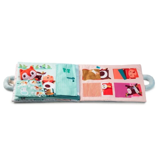 Textilná knižka Dobré ráno, líška Alice – mäkká knižka pre deti od 18 mesiacov