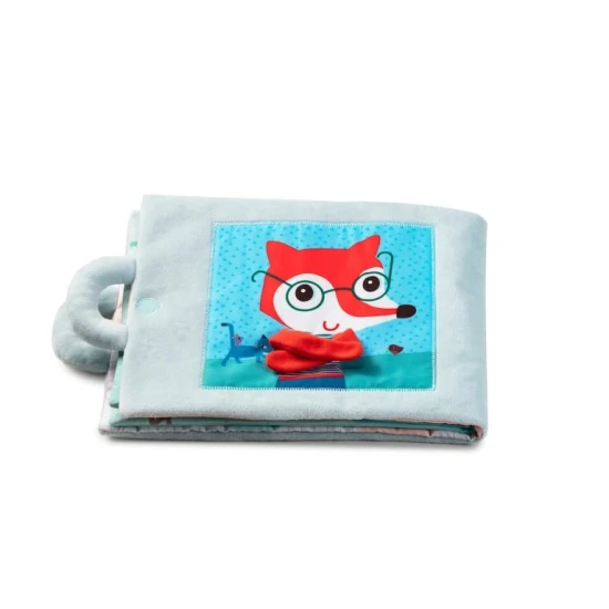 Textilná knižka Dobré ráno, líška Alice – mäkká knižka pre deti od 18 mesiacov